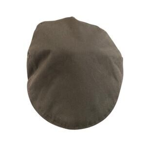 Hills Hats Catlins Oilskins "cheesecutter" flat hat.
